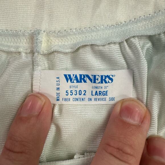 3/$20 Warner's VTG Women's Large 31" Length Nylon White Skirt Slip Lace *READ - Picture 4 of 7